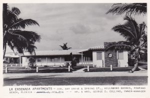 Florida Pompano Beach Hillsboro Shores La Ensada Apartments Real Photo