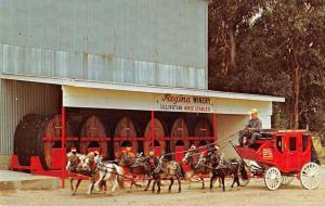 Etiwanda California Reginas Winery Horse Carriage Vintage Postcard K35681