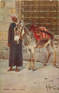 Libya Tripoli Tripolitan Ethnic Guide with donkey cultures & ethnicity types 