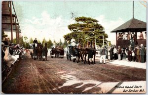 VINTAGE POSTCARD HORSE SHOW AND FAIR AT ROBIN HOOD PARK BAR HARBOR MAINE c. 1900