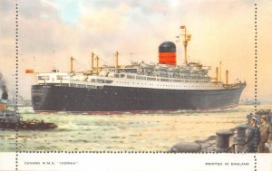 CUNARD R.M.S. IVERNIA SHIP LETTER CARD STATIONERY / POSTCARD (1926)