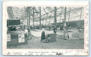 Danbury CT Fair Main Tent Optician Postcard Connecticut