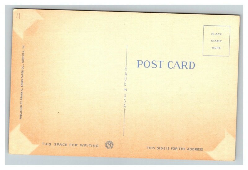 Vintage 1940's Postcard Christ Episcopal Church Potomac  Alexandria Virginia