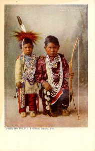 Native American Indians - Two Little Braves, Sac and Fox  © 1905