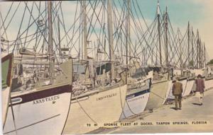Florida Tarpon Springs Sponge Fleet At Docks