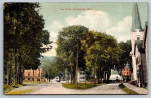 Huntington  Massachusetts  Park View  Postcard