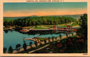 New York Syracuse Hiawatha Lake Onondaga Park