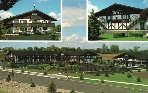 Vintage Postcard Bavarian Haus Motel Main Street Frankenmuth Michigan MI