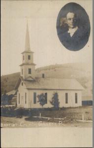 Gillett PA Baptist Church c1910 Real Photo Postcard