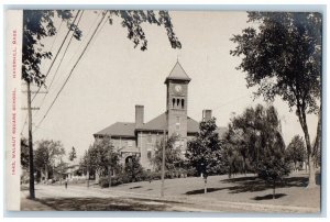 c1930's Walnut Square School View Haverhill MA RPPC Photo Unposted Postcard