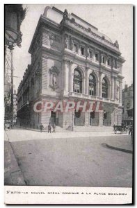 Old Postcard Paris Le Nouvel Opera comic Place Boieldieu