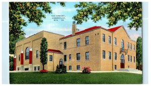 c1940s The Armory, Janesville, Wisconsin WI Unposted Postcard 