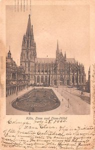 Dom und Dom Hotel Germany Postcard