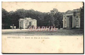 Old Postcard Brussels Entree Du Bois De La Cambre Horse Equestrian