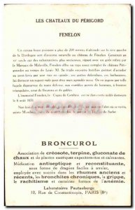 Old Postcard Chateaux du Perigord Fenelon