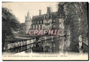 Postcard Old Maintenon Eure et Loir Chateau North Facade
