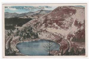 Denver Salt Lake Railroad Yankee Doodle Lake Colorado 1920c postcard