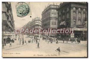 Old Postcard Marseille La Rue Noailles