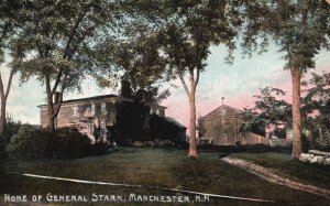 Vintage Postcard Home of General Stark Houses  Manchester New Hampshire N.H.