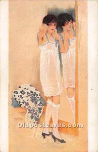 Une grande Dame Marque L-E Artist Raphael Kirchner Unused light wear