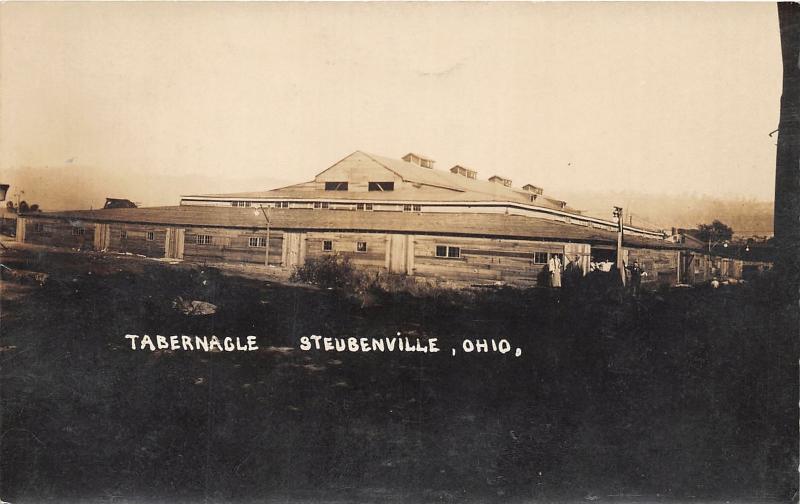 E83/ Steubenville Ohio RPPC Postcard c1910 Tabernacle Building