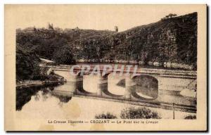 Old Postcard Crozant Bridge on the Creuse