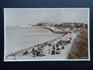 Kent BIRCHINGTON ON SEA Minnus Bay & Promenade c1950/60s RP Postcard