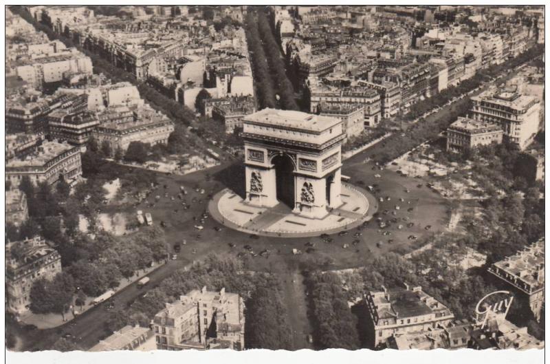 BR6736 La place et l arc de triomphe de l etoile Paris  france