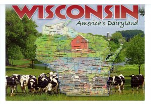 WI - Wisconsin Map & Highlights   (continental size)