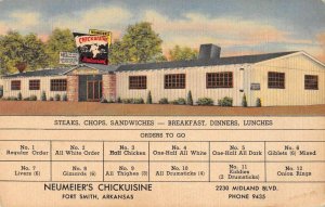 Fort Smith Arkansas Neumeier's Chickuisine Vintage Postcard AA30741