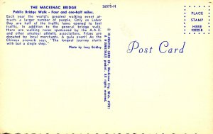 MI - The Mackinac Bridge. Public Bridge Walk