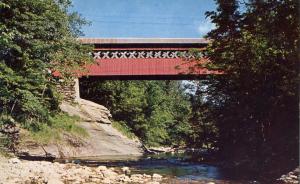 Sunderland VT, Vermont - Chiselville Road Covered Bridge - Roaring Branch River