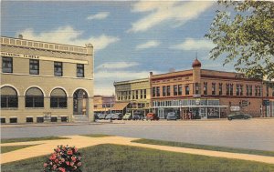 H56/ Aslamogordo New Mexico Postcard 10th and New York Sts Stores Linen