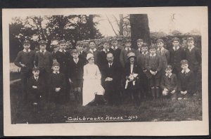 Devon Postcard - Colebrooke House Colebrooke School, 1923 -  MB539