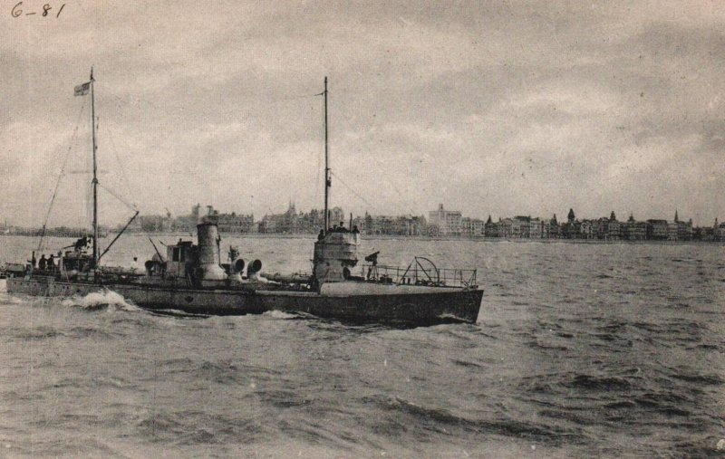 WWI Germany Imperial Navy SMS Torpedo Boat Off Ostend 1910s Photo