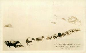 Alaska Packer John Newman White Pass 1920s RPPC Photo Postcard 2614