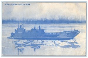 1944 Landing Craft For Tanks Shipyard Kansas City Structural Steel Co. Postcard