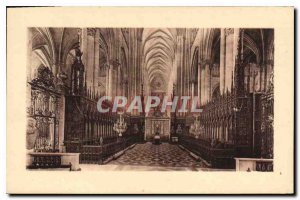 Old Postcard Amiens Cathedrale The Stalls