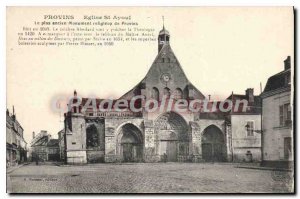 Old Postcard Provins Church St Ayoul