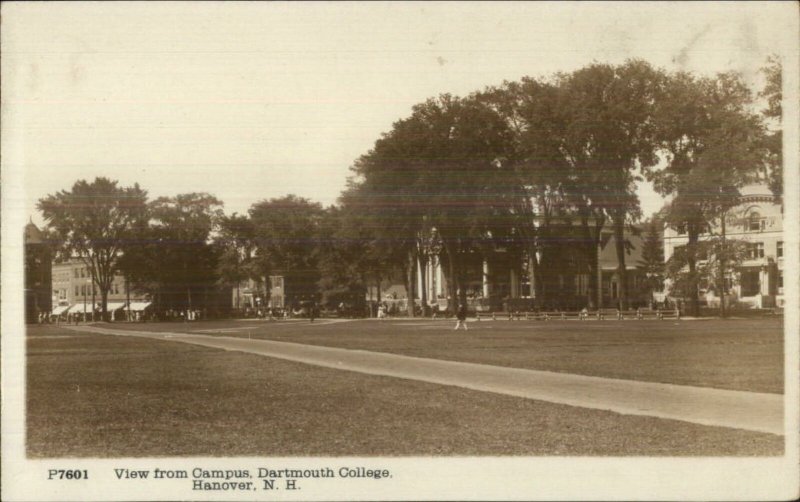 Hanover NH Dartmouth College P7601 c1910 Real Photo Postcard