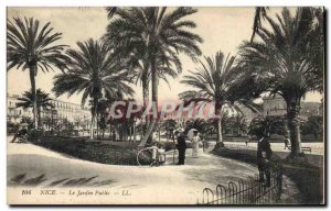 Old Postcard Nice Le Jardin Public