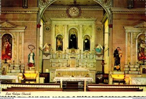 New Mexico Albuquerque Old Town San Felipe De Neri Church Altar