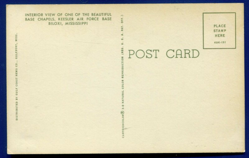 5 Keesler Air Force Base Mississippi ms postcards Chapels Vandenberg Hall