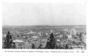Panorama Spokane Washington 1950s RPPC real photo postcard