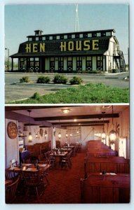 Midwest Advertising HEN HOUSE RESTAURANT Roadside Restaurant Gas c1960s Postcard