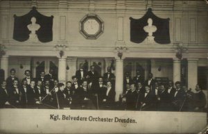 Dresden Kgl. Belvedere Music Orchestra Orchester c1910 Real Photo Postcard