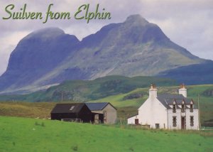Suilven From Elphin Mountain Farm Scottish Sutherland Postcard