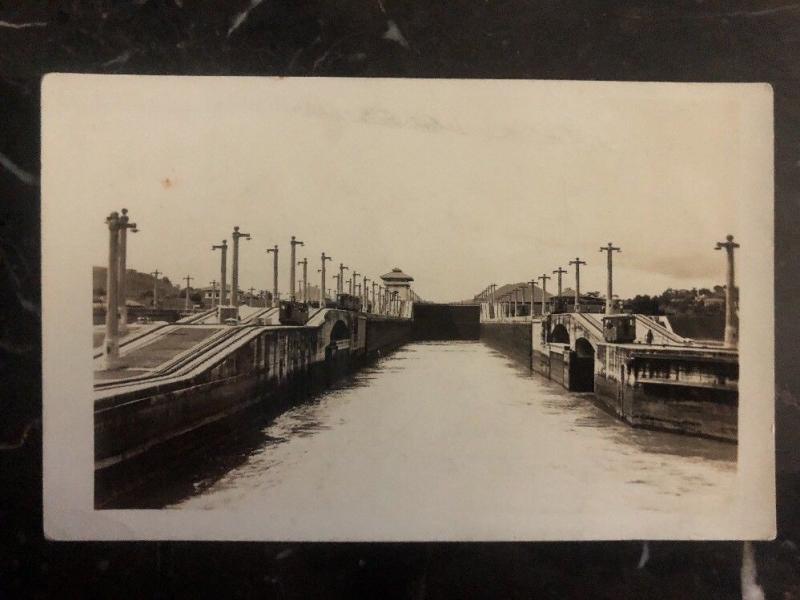 Mint Panama Canal Zone RPPC REal Picture Postcard Main View