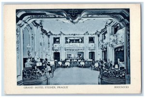 c1940's Grand-Hotel Steiner Prague Bocaccio Prague Czechia Postcard