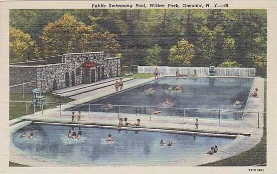 New York Oneonta Public Swimming Pool wilber Park